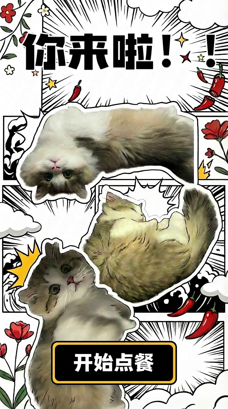 你来啦，开始点餐